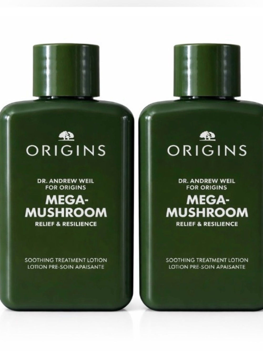 Origins Mega-Mushroom Relief & Resilience Lotion 2pc 1.7 oz Set